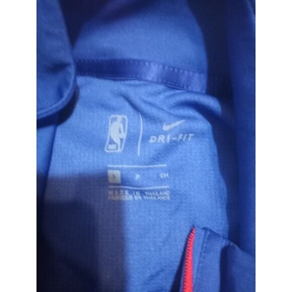 New Nike Dri Fit NBA Philadelphia 76ers 1/4 Zip L/S Pullover Men's Small S Blue - Picture 8 of 12